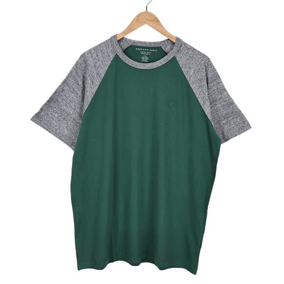 American Eagle Men's Green Super Soft Standard Fit T Shirt Size Large NWT - Picture 1 of 7
